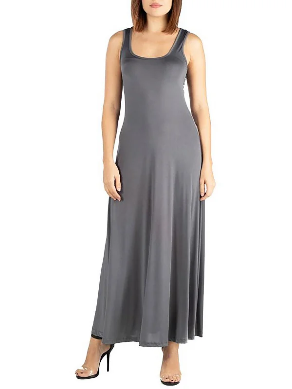 Womens Knit Sleeveless Maxi Dress