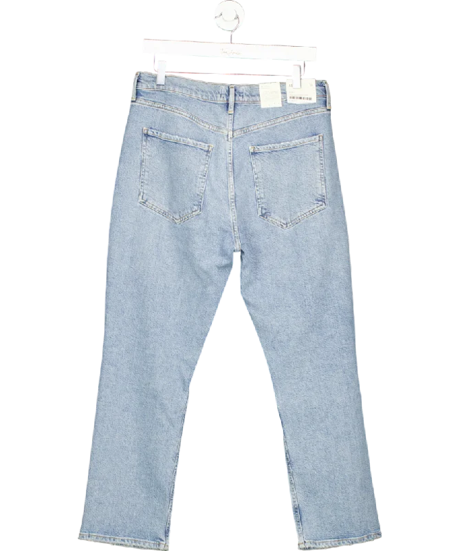 AGOLDE Blue Riley High-rise Straight Crop Jeans W31