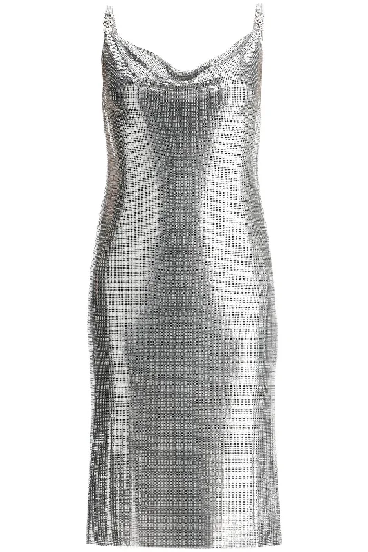 Versace Women's Metallic Knit Mini Dress