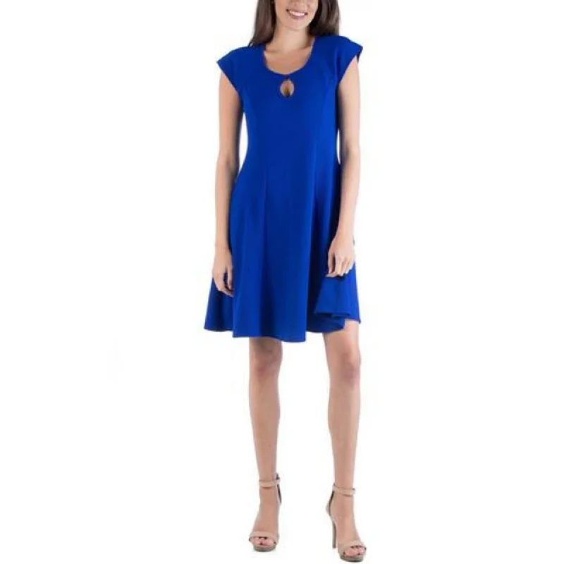 Plus Womens Mini Fit & Flare Fit & Flare Dress