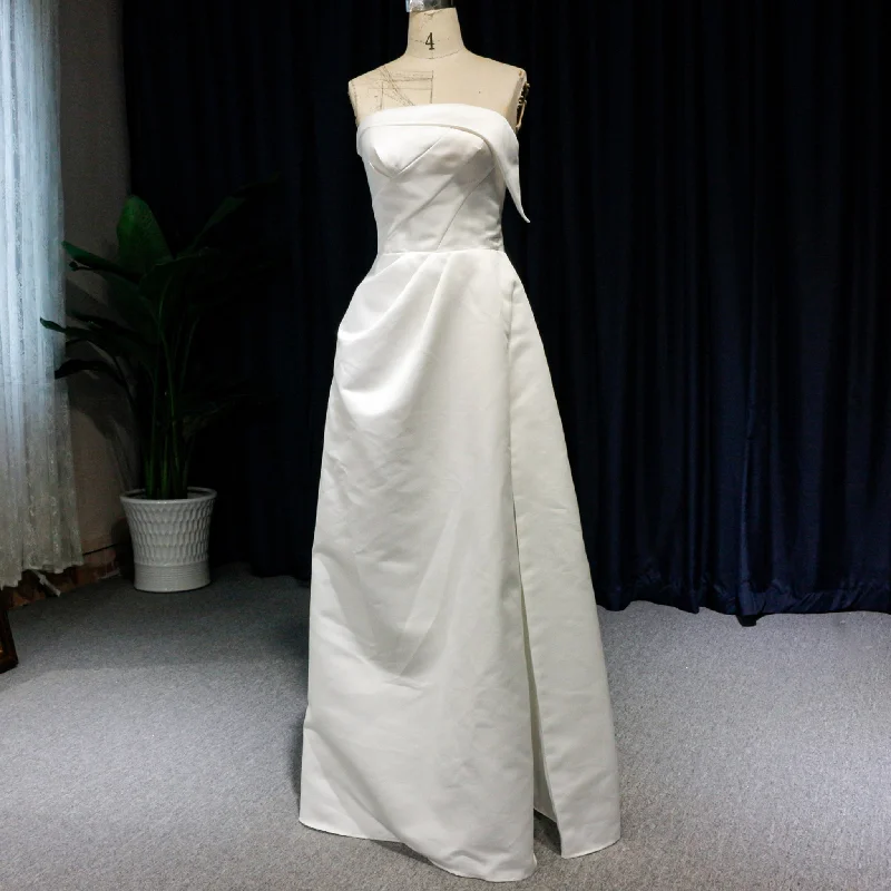 Satin Wedding Dresses Simple and Elegant Bridal Gowns