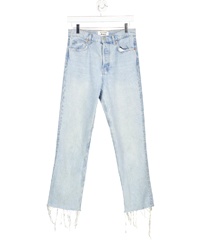 Reformation Blue Cynthia High Rise Straight Leg Jeans W27