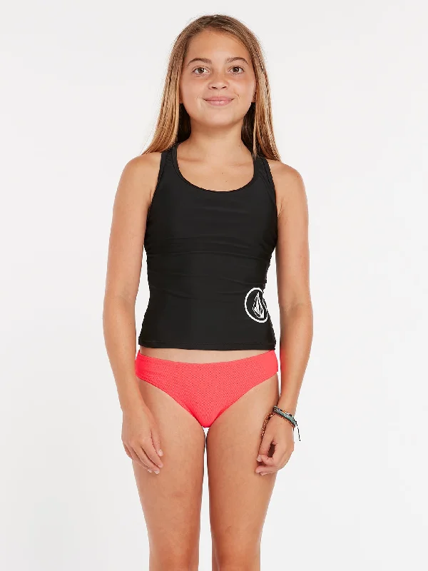 Girls Simply Core Tankini Bikini Top - Black