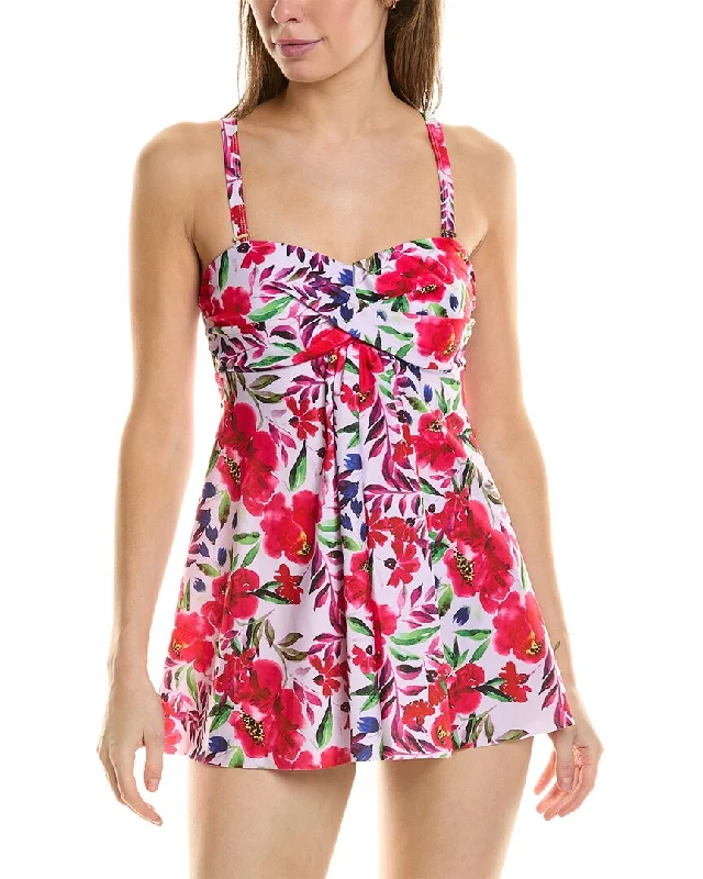 Nicole Miller Bandeau Swim Dress