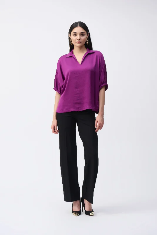 Joseph Ribkoff Satin Boxy Top