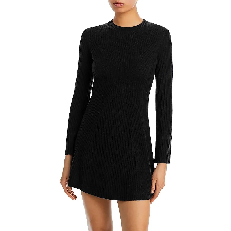 Womens Cashmere Mini Sweaterdress