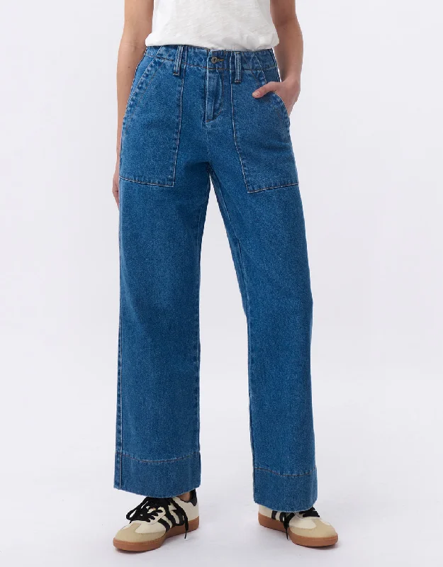 Celeste Wide Leg Jeans - 90s Blue