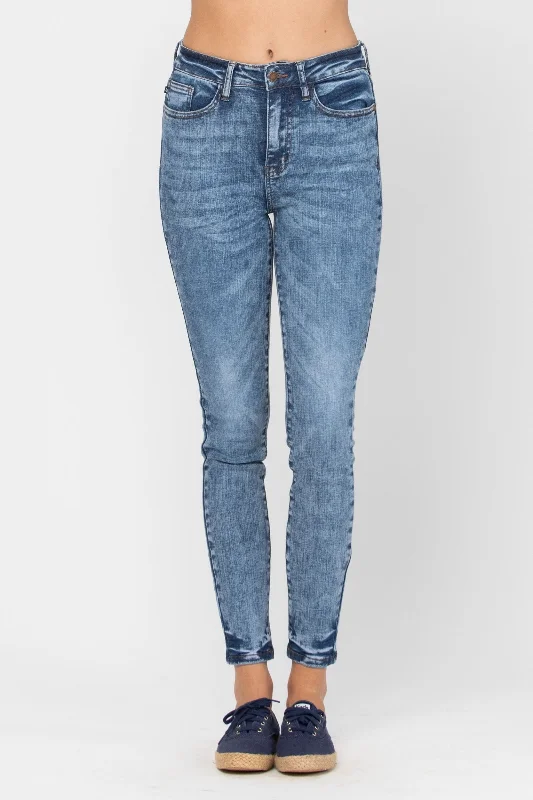 3 ONLY Judy Blue: Acid Wash Skinny Jeans