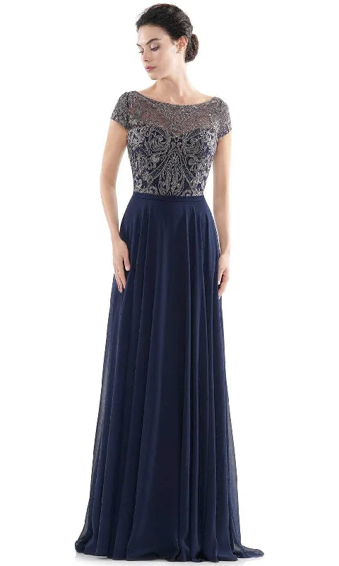 Rina Di Montella - RD2719 Emballished Bateau Formal Gown