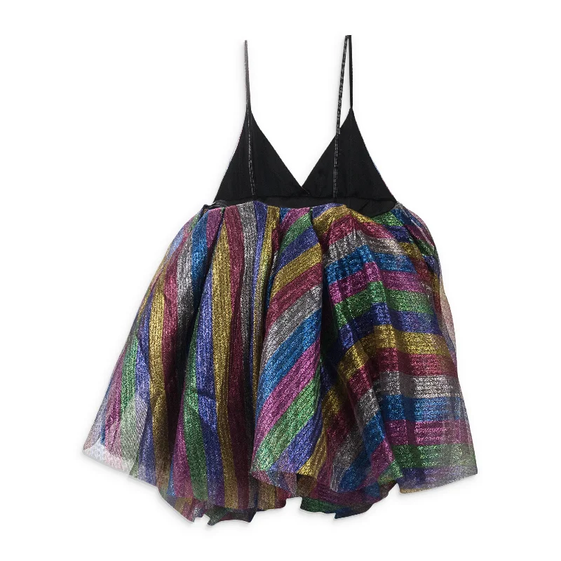 RAINBOW MULTICOLOR MINI DRESS