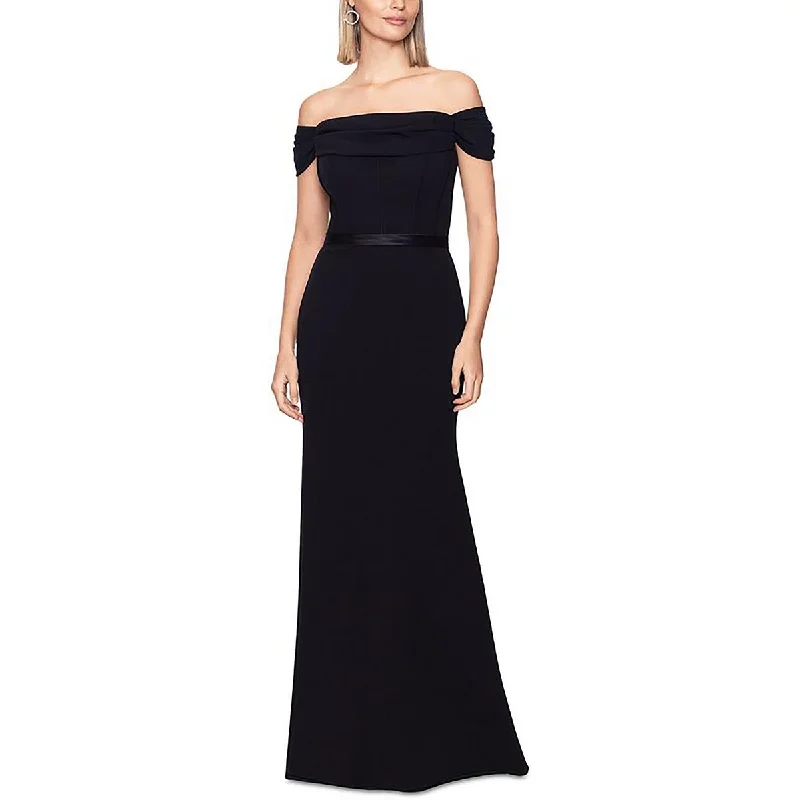 Womens Off-The-Shoulder Formal Evening Dress