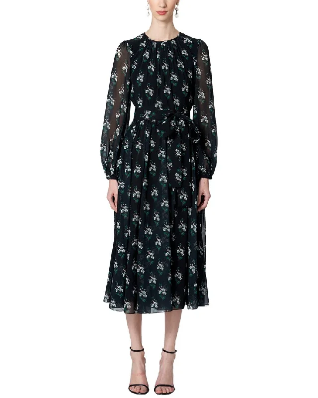 Carolina Herrera Gathered Midi Dress