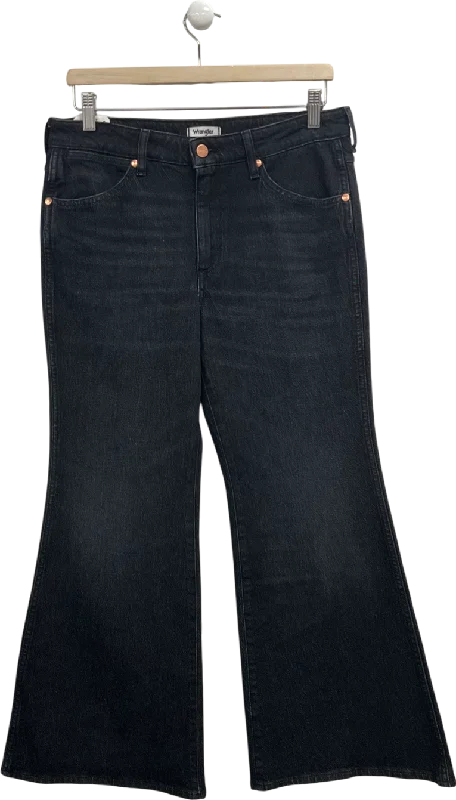 Wrangler Black High Rise Flare Jeans W29