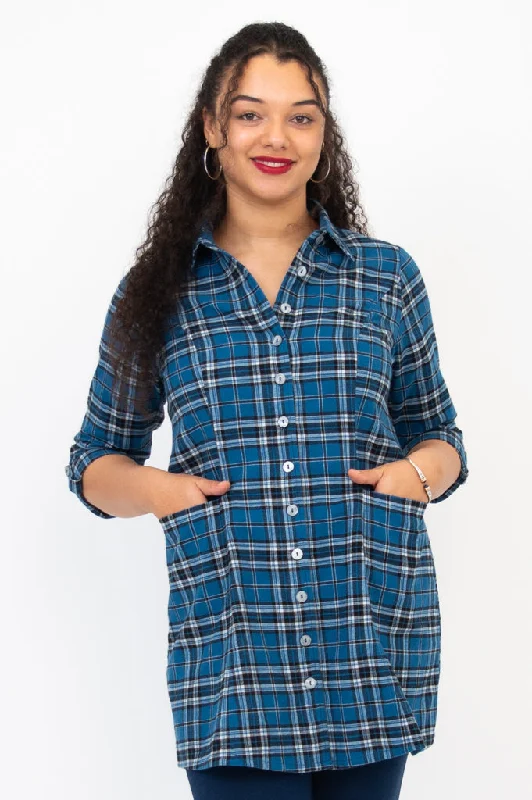 Larissa Tunic, Maya Plaid, Cotton