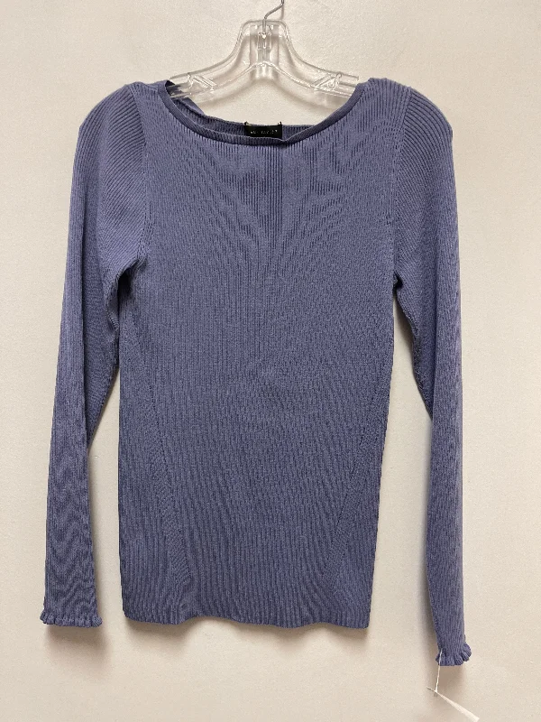 Top Long Sleeve By Ann Taylor In Blue, Size: L