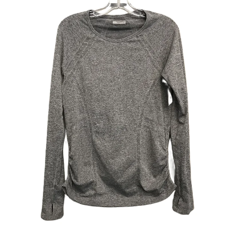 Top Long Sleeve By Athleta In Grey, Size: M