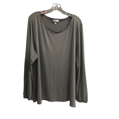 Top Long Sleeve By Clothes Mentor In Black, Size: 2x