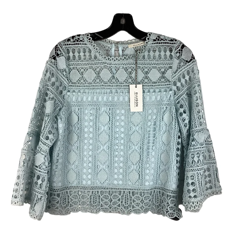 Top Long Sleeve By Ellison In Blue, Size: S