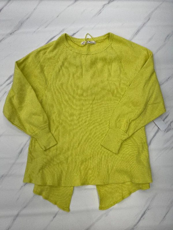 Top Long Sleeve By We The Free In Yellow, Size: Xs