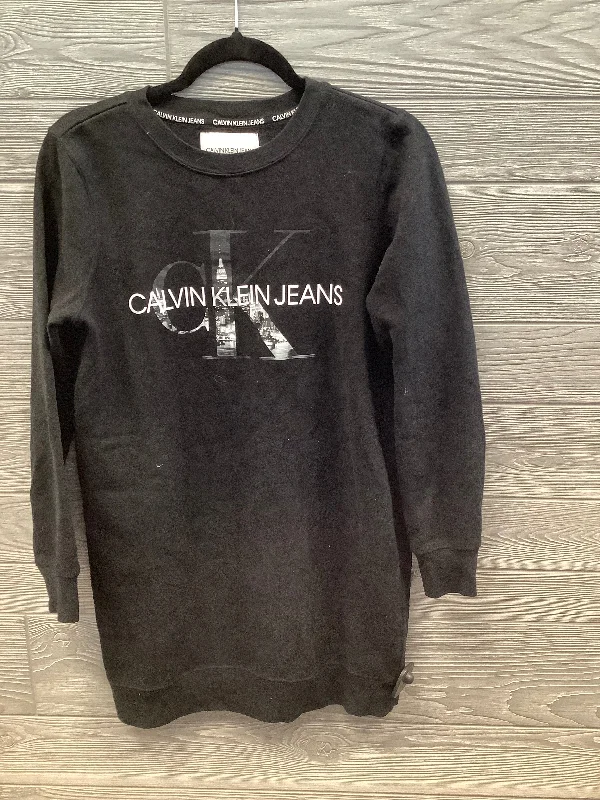 Tunic Long Sleeve By Calvin Klein In Black, Size: S